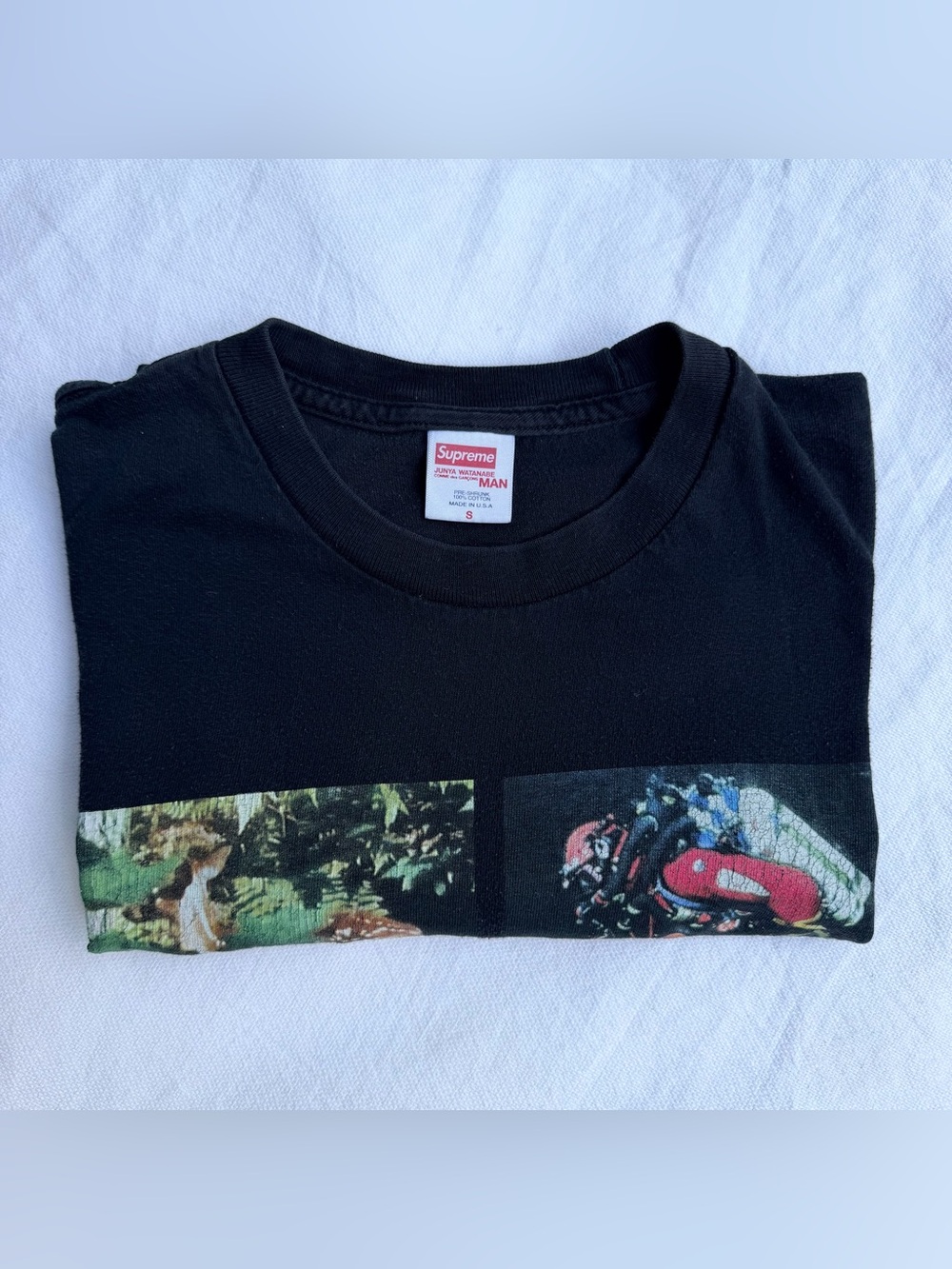 Supreme Junya Watanabe Black Short Sleeve T-Shirt - Picture 2 of 3